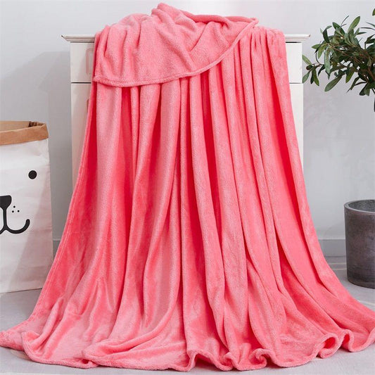 Arctic Fleece Blanket Blanket Thick Pure Color Plush Bed Sheet Winter Coral Fleece Double-sided Plus Fleece Warm and Breathable Blanket