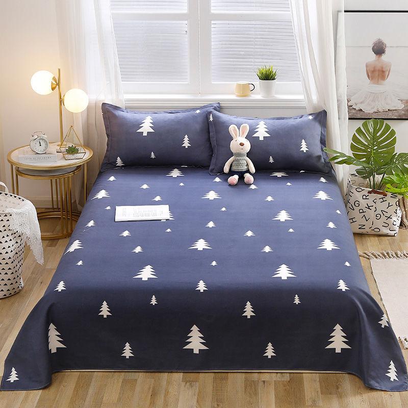Twill Skin-friendly Bed Sheet Four Seasons Universal Student Dormitory Bed Linen Household Bedding