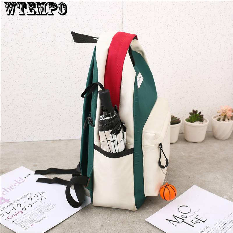 Fashion Fur Girl Backpack for Women School Bag College Wind High School Student Back Pack