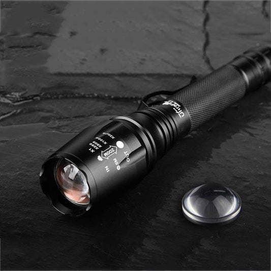 Charging High-end LED Flashlight Surrounding lamp Support zoom lighting modes Waterproof Torch