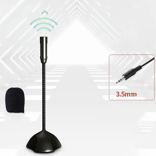 Computer Microphone Microphone Notebook Condenser Microphone Game Voice Chat Open Black Shouting Learning Microphone