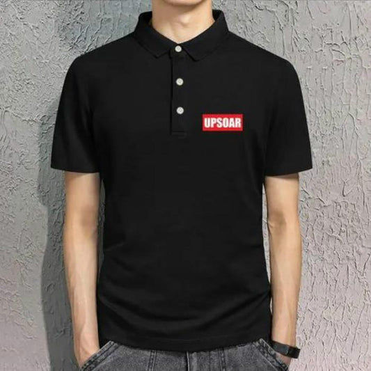 Summer Men's Lapel Short-sleeved T-shirt Young and Middle-aged Shirt Loose Men's Casual Half-sleeved T-shirt Trendy Undershirt