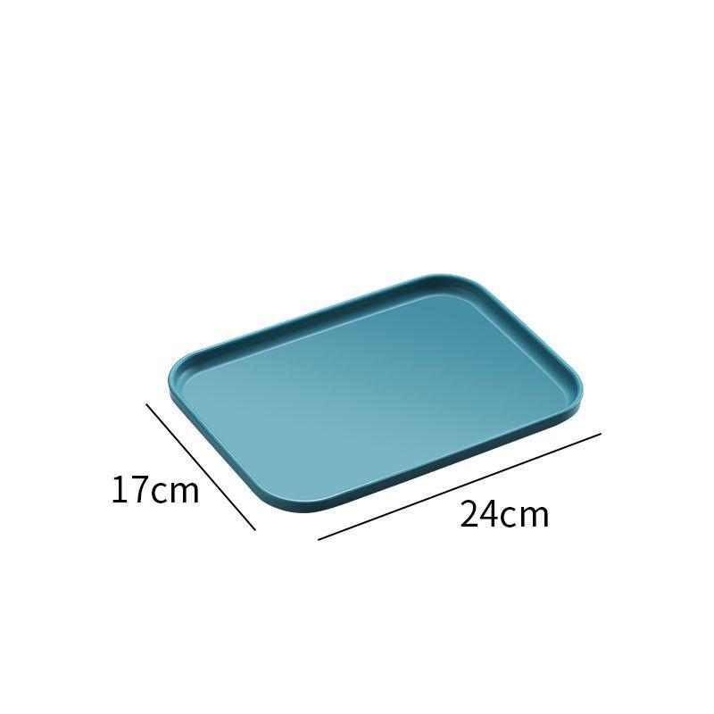 Tea Tray Plastic Tray Rectangular Household Dumplings Cake Bread Special Tray Living Room Fruit Tray Nordic Ins