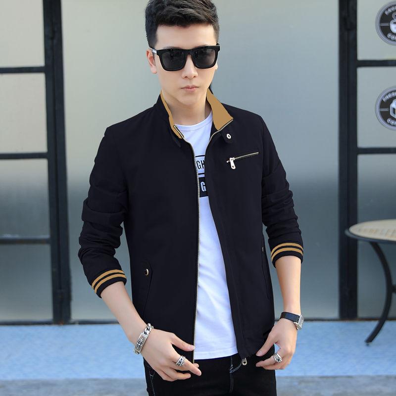 Men's Jacket Spring Trend Spring and Autumn Tooling Denim Spring Men's Jacket Cotton Top