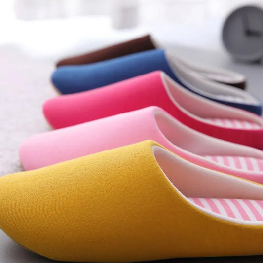 Winter Indoor Women Slippers House Plush Soft Cotton Slippers Non-slip Floor Shoes Home Slippers Women Slides for Bedroom