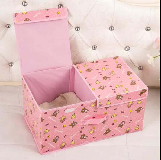 Cloth Storage Box Double Cover Storage Box Foldable Underwear Socks Book Storage Box