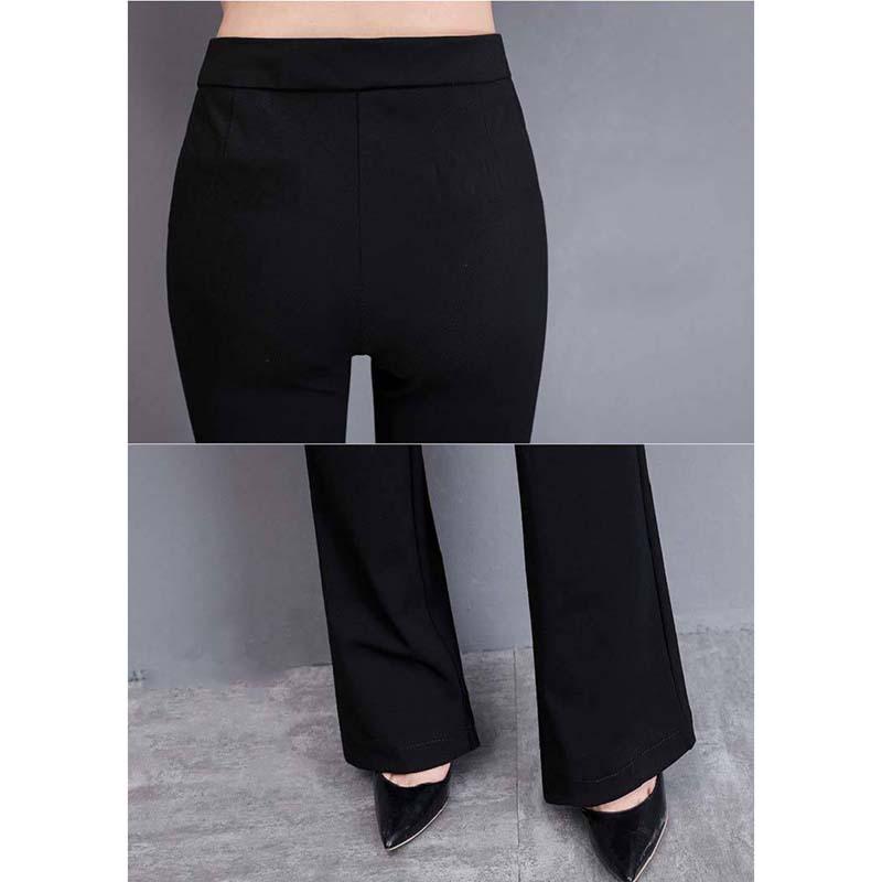 High Waist Flared Pants Female Autumn Winter Fall Feeling Slim Long Pants Flared Pants Casual Pants