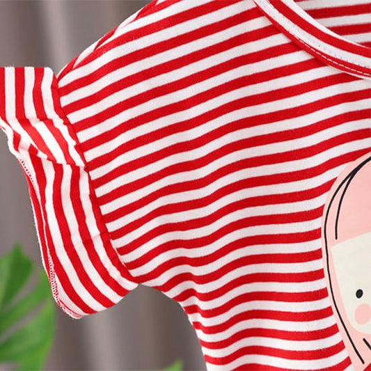 Girls' Summer Clothes Western Style Girls' Short-sleeved Suits Summer Korean Children's Clothes Two-piece Fashionable Children's Clothes