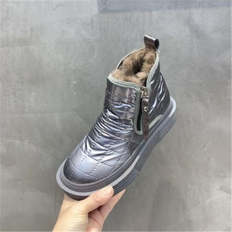 2021 Winter Non-slip and Velvet Warm High-top One-step All-match Short Boots