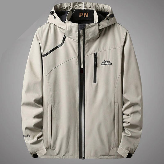 Autumn Jacket Men's XL Sports Windbreaker Korean Mountaineering Suit Mid-length Jacket Fashion Casual Jacket