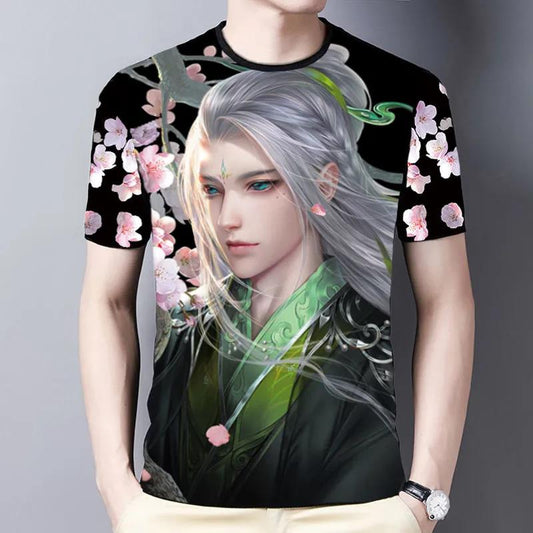 Short-sleeved Men's T-shirts, Short-sleeved Tops, Short-sleeved T-shirts