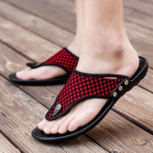 Summer Korean Men's Slippers Personality Fashion Outdoor Wear Beach Flip Flops
