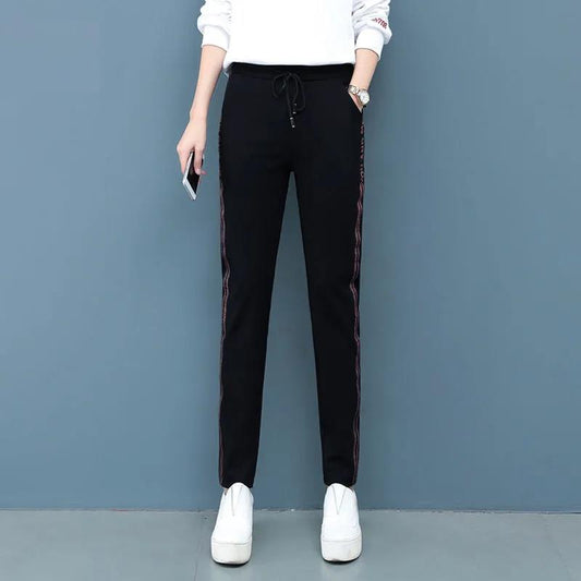 Cotton Sweatpants Women's Spring and Summer Casual Pants Women's Loose Thin High-waist Large-size Korean Thin Trousers
