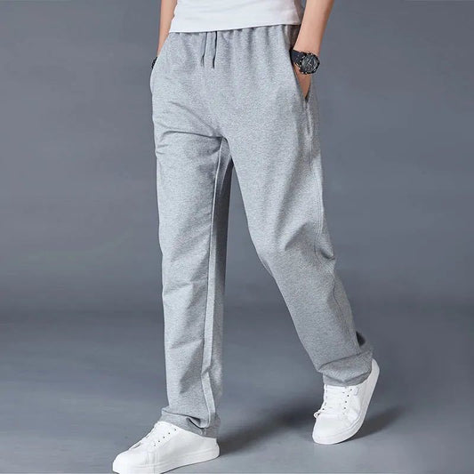 Spring and Autumn Men's Sports Casual Pants Loose Large Size Sports Straight Pants