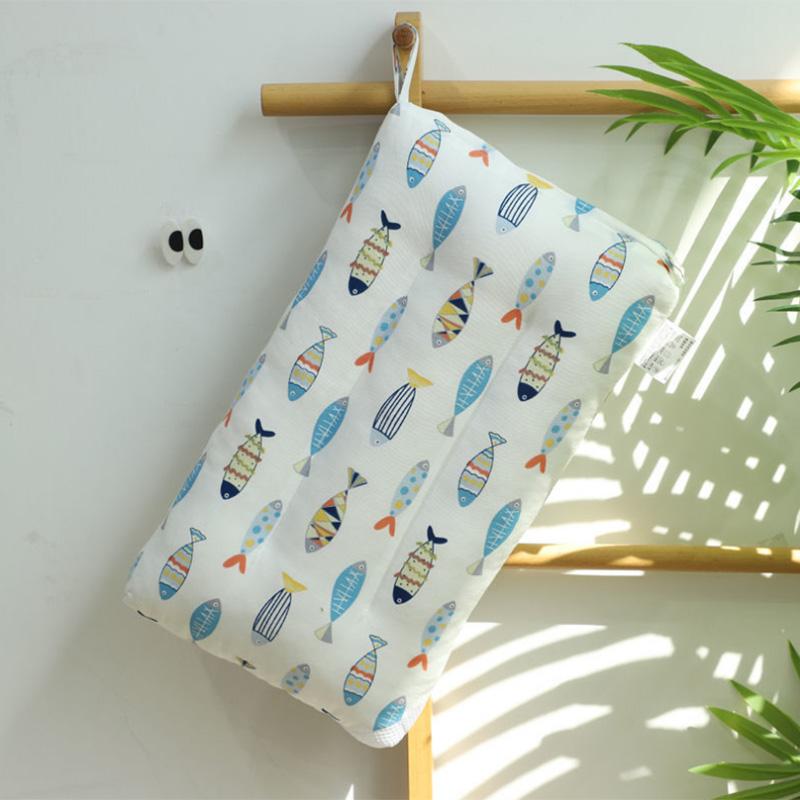 Children's Cute Cartoon Pillow Cotton Cartoon Pillow Core 3-6-10 Baby Boys and Girls Primary School Neck Pillow