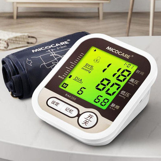Blood Pressure Monitor Intelligent Voice Sphygmomanometer Electronic Pulse Tester Medical Pressure Meter
