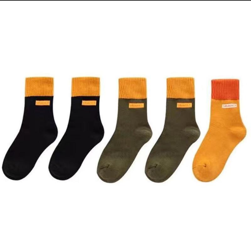Winter Thickening and Fleece Socks Women's Korean Version In The Tube Socks Japanese Autumn and Winter Floor Warm Terry Towel Stockings