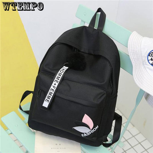 New Backpack Patchwork Backpack Women Canvas Backpack School Women Travel Bag
