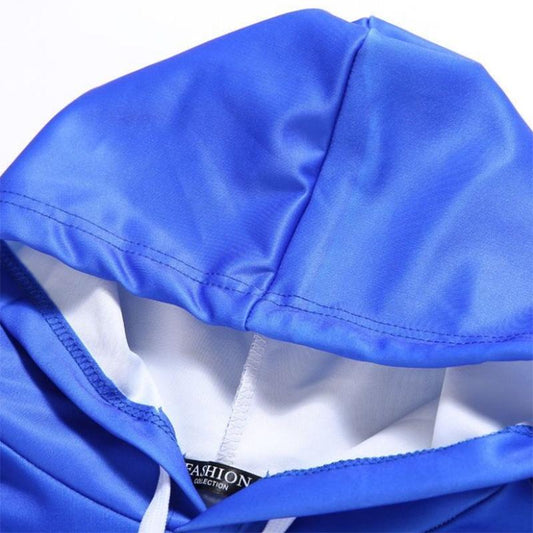 Hooded Sweater Men's Sweater Loose Large Size Gradient Color Long-sleeved Sweatshirts Autumn Trend Couple Jacket