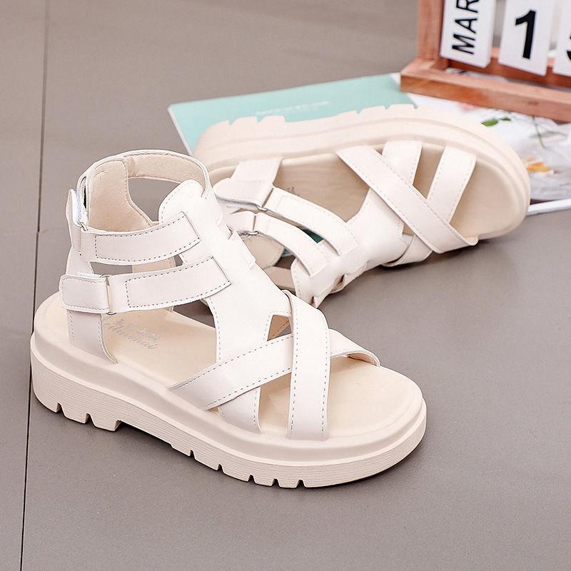 Thick-soled Sandals Women's Summer Height Increase Sandals Beach Roman Shoes Women's One-way Sandals Simple Non-slip
