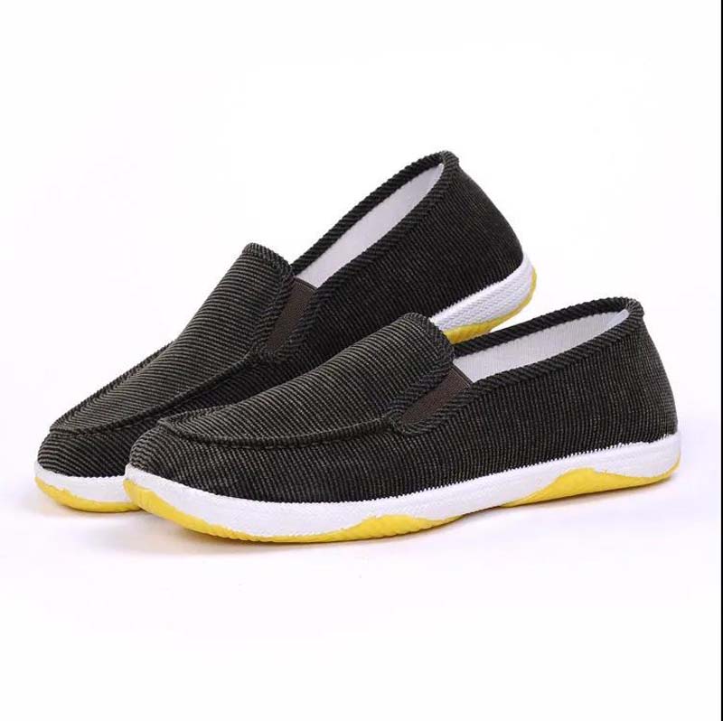Spring and Summer Thin Cloth Shoes with Tendon Bottom Non-slip Breathable Men's Canvas Casual Shoes
