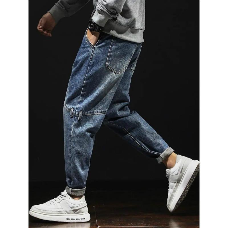 Summer Jeans Men's Loose Straight Nine-point Pants Casual All-match Pants