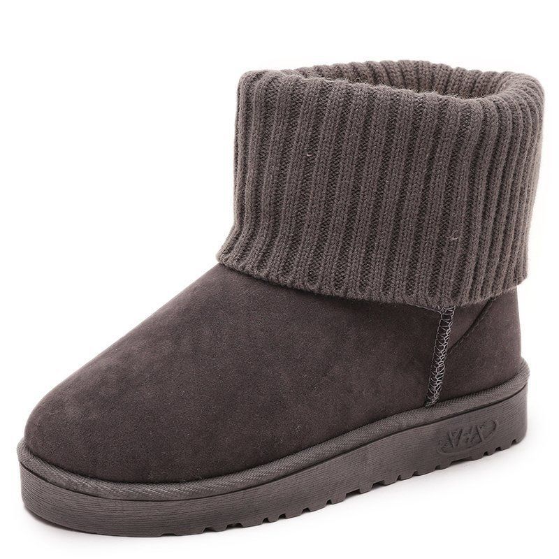 Snow Boots Women's Thick and Velvet Non-slip Student Short Boots Warm Cotton Shoes Winter Boots
