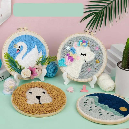 DIY Handmade Material Package Unstitched Without Stand Poke Poke Le Suit Handmade Embroidery