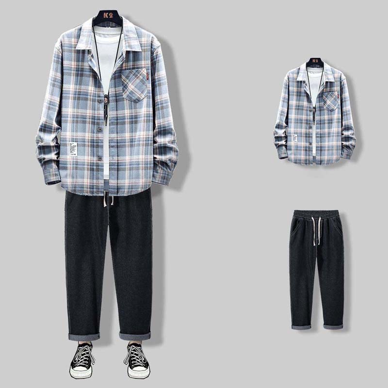 Spring and Summer New Loose and Handsome Clothes with Student Casual Jacket Jeans Suit