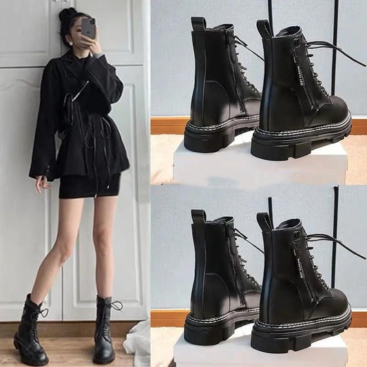 Women's Martin Boots Tide Brand British Style All-match Trendy Platform Boots