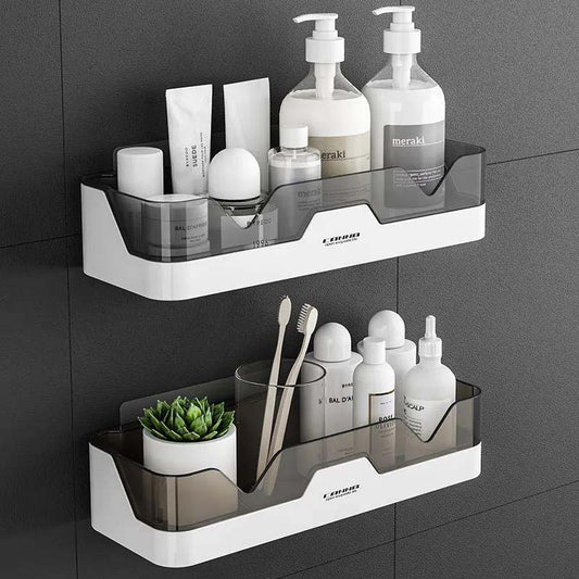 Bathroom Shelf WC Shampoo Holder Shower Shelves Wall Mount Kitchen Storage Basket Cosmetic Rack Home Organizer Bath Accessories