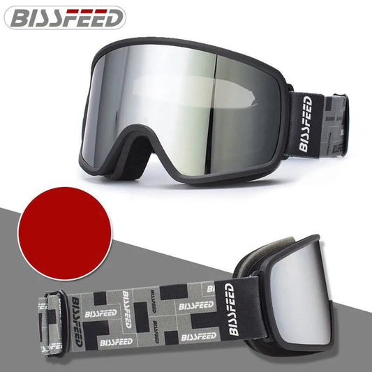 Double-layer Ski Goggles Anti-fog Card Myopia Ski Goggles Goggles Men and Women Adult Snow Protection Windproof Outdoor Equipment