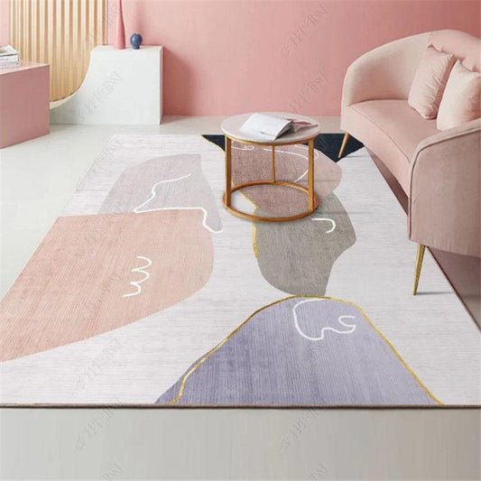 Modern Geometric Home Bedroom Bedside Carpet Living Room Sofa Cushion Nordic Minimalist Carpet