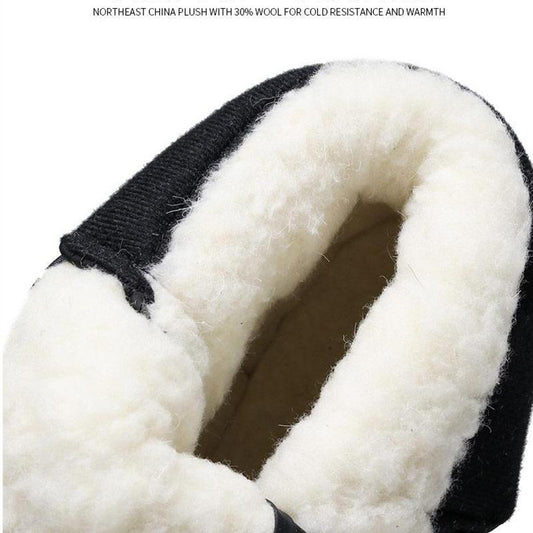 Winter Thick Cotton Shoes Women's High-top Plus Velvet Warmth Thick-soled Snow Boots Short-tube Boots Waterproof and Non-slip