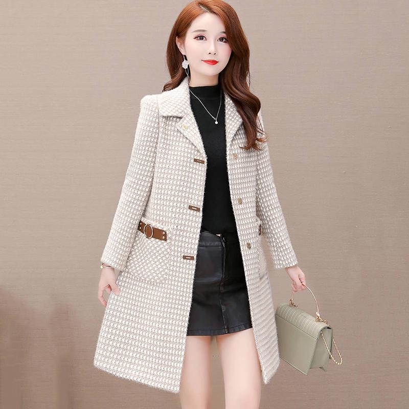 Woman's Coat Slim Fit Jacket Female Autumn Winter Coat Women Solid Temperament Elegant Women Coat