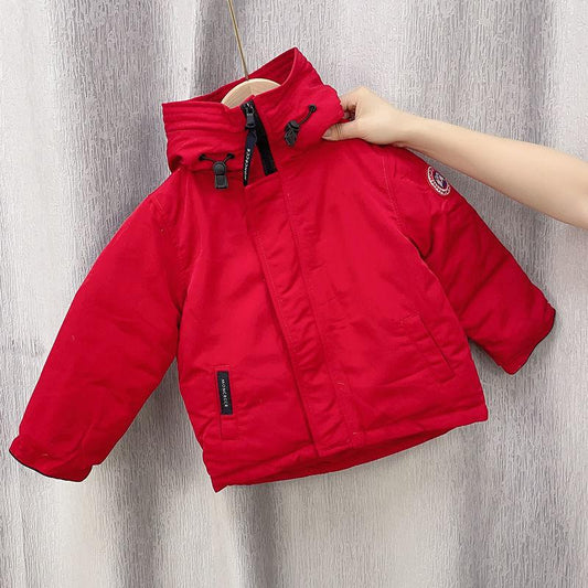 Children's White Duck Down Jacket Boys and Girls Warm Thick Camouflage Printed Windproof Children's Jackets and Coat