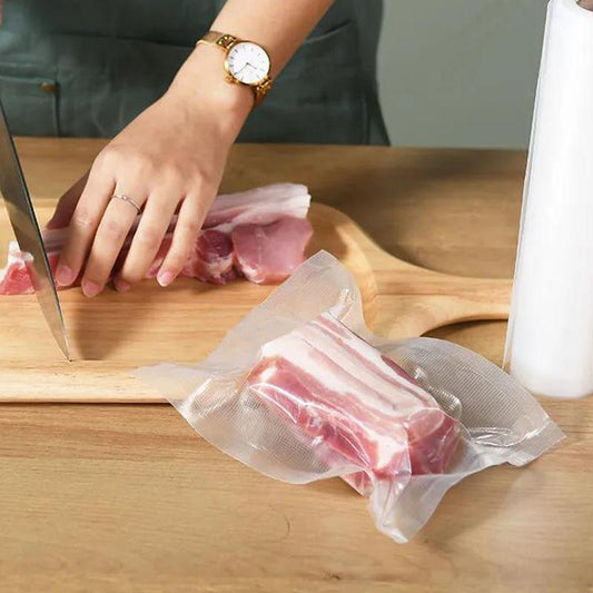 1 Rolls Bags for Vacuum Packing Machine Packaging Food Storage Vacuum Bags Fine Lines 19 Silk Is Suitable for Packaging Oily Food