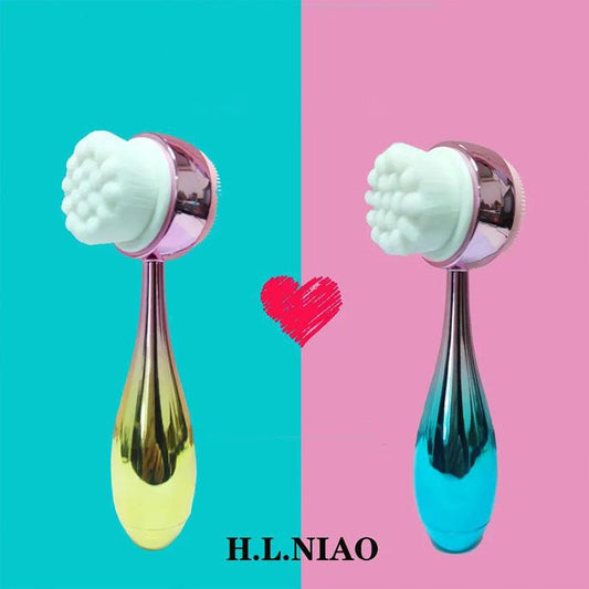 Cleansing Artifact To Remove Blackheads Shrink Pores and Exfoliate Deep Cleansing of The Face Silicone Facial Cleansing Brush Soft Bristles