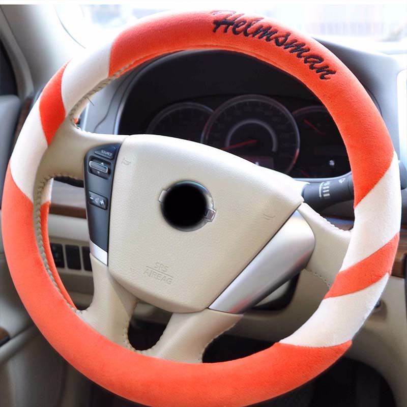 Super Hand Feel Universal Steering Wheel Cover Four Seasons Grip Cover Sweat-absorbent Non-slip Winter Short Plush