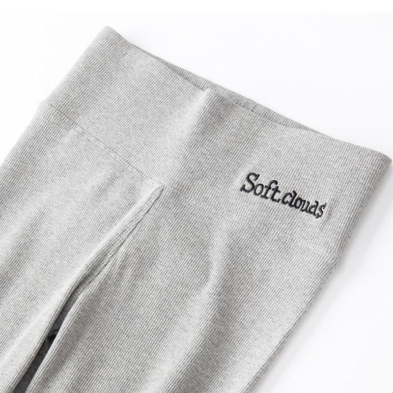 2Pcs Winter Lamb Velvet Leggings for Women's Outer Wear High Waist Plus Velvet Thick Solid Color Plus Size One-piece Warm Pants