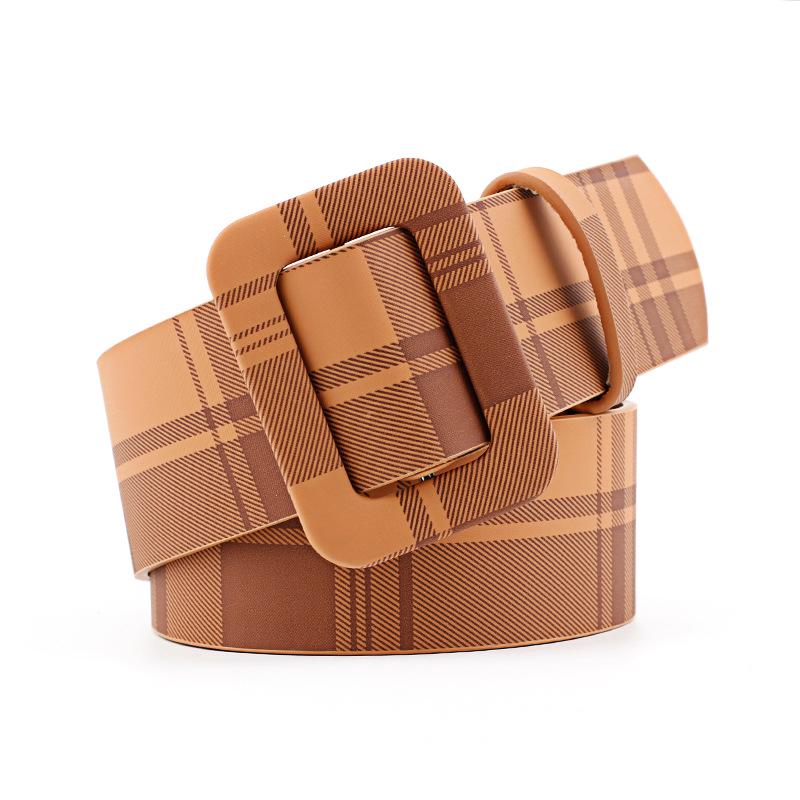 Belts Fashion Classic Square Buckle Women Wide Belt Women's High Quality Women Casual