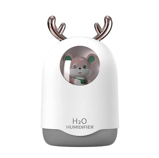 360ml Cute Mouse Indoor Air Humidifier USB Electric Sprayer Mute Aroma Diffuser Portable Air Purifier
