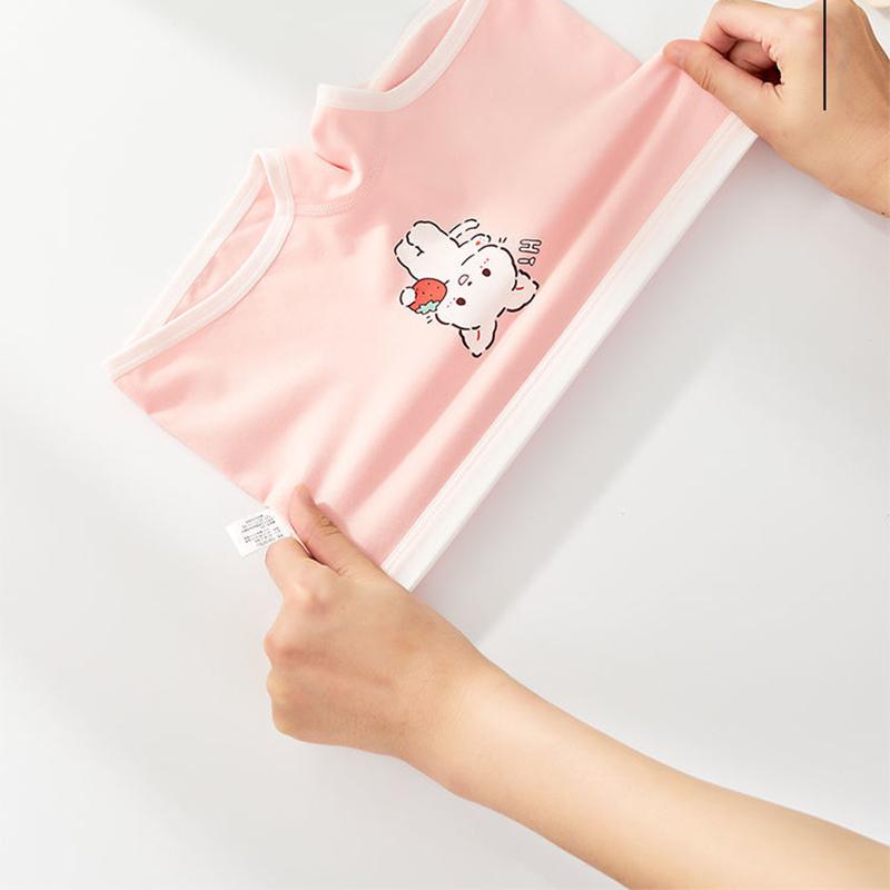 Girls Cartoon Briefs Modal Underwear Printing Panties Kids Brief Panties Soft Underpants Cute Florals Cutton Boxers