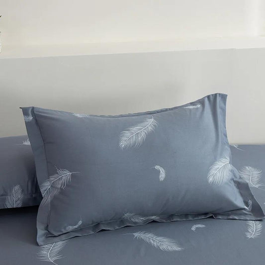 Two-piece Cotton Twill Pillowcase Modern Minimalist Printed Pillowcase