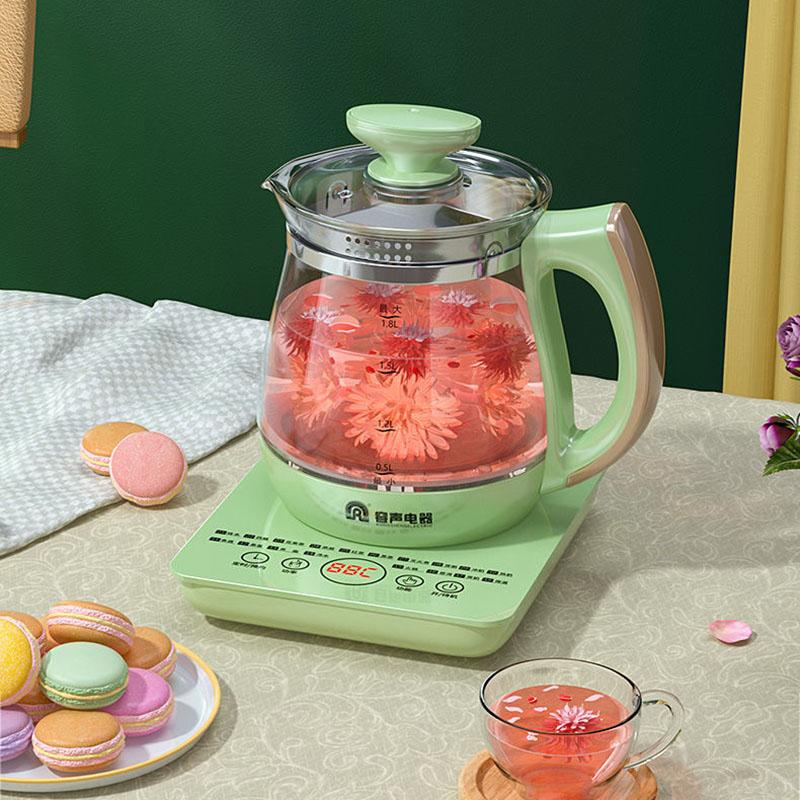 Multifunctional Automatic Office Flower Tea Maker Household Small Electric Kettle Heat Preservation and Health Glass Teapot