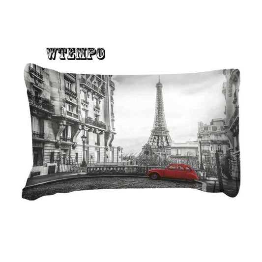 3pcs Bedding Set 3D Paris Landmark Duvet Cover Twin Queen King Size Bed Sheet