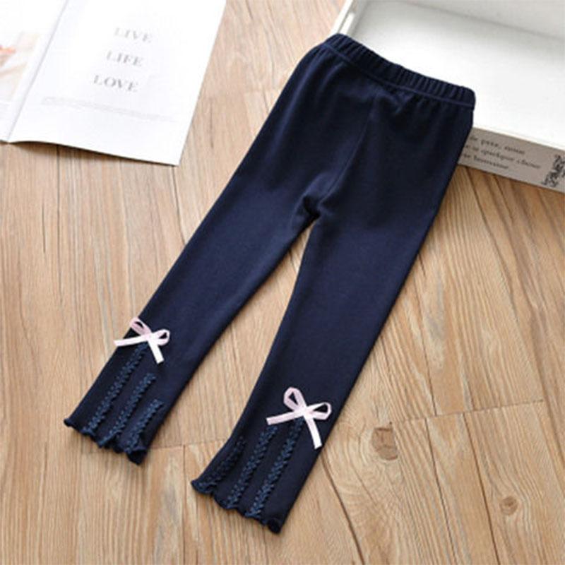 New Spring Autumn Children Pants Casual Solid Color Girls Leggings 2-8T Toddler Leggings for Girls