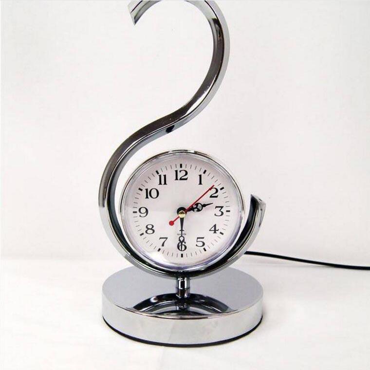 Creative European Table Lamp Bedroom Bed Modern Minimalist Living Room with Clock Remote Desk Lamp