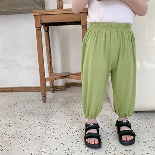 Children's Pants Summer Girls Anti Mosquito Pants Boys and Girls Air-conditioned Pants Leggings Casual Pants Children's Knickerbockers