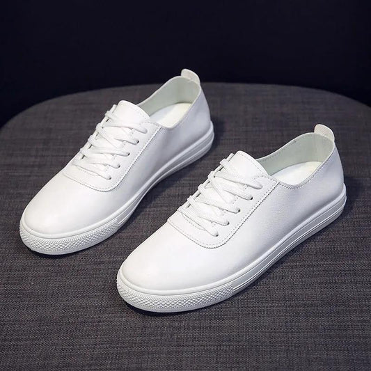 Soft Sole White Shoes Women One-foot Casual Flat Sole Shoes Single Shoes Student Korean Women